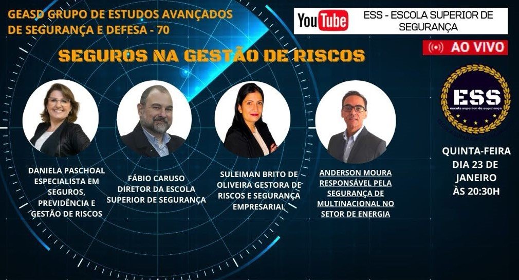 Conselheira Consultiva da Sou Segura participou de live