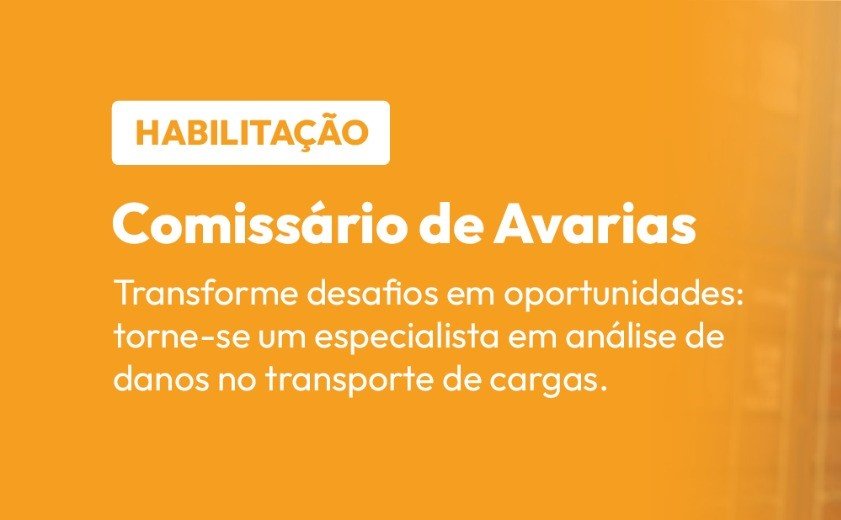 Inscrições abertas para nova turma de Comissário de Avarias
