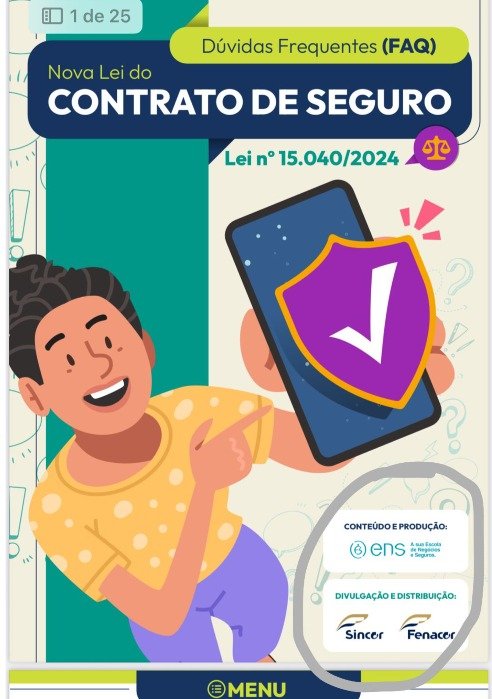 Cartilha da ENS orienta corretor sobre Nova Lei do Contrato de Seguro