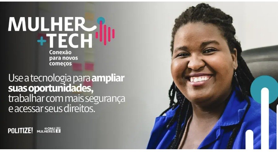 Mulher + Tech oferece formação digital gratuita a mulheres em 10 capitais