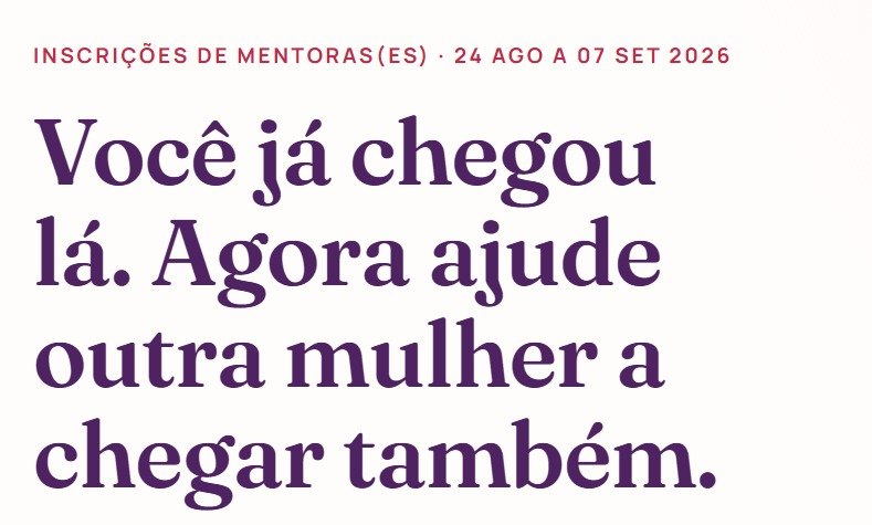 Sou Segura abre inscrições para o 8º Ciclo de Mentoria