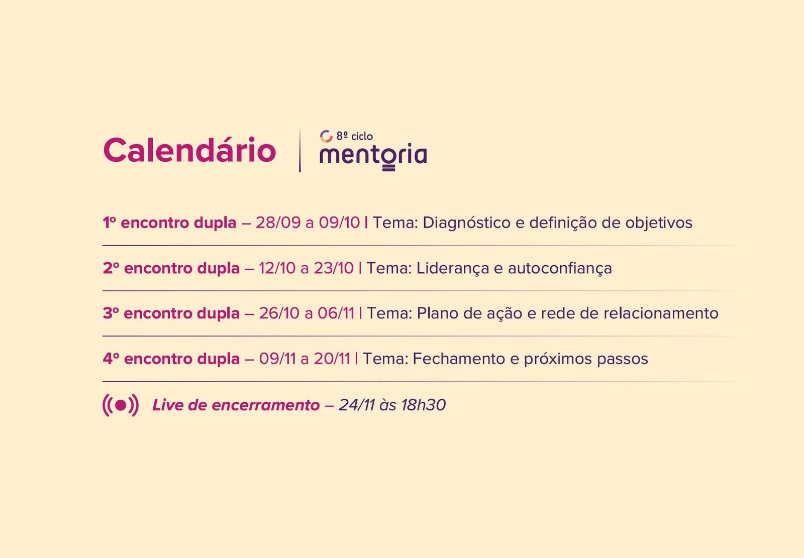 Sou Segura realiza abertura oficial do “Programa de Mentoria”