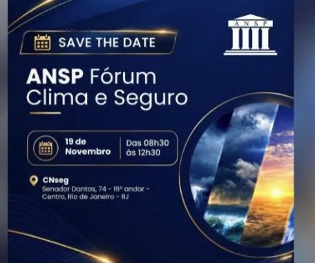 ANSP promove fórum sobre clima e seguros no Rio de Janeiro
